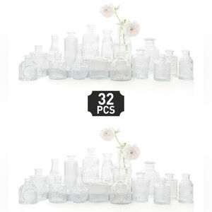 32-Piece Clear Glass Vase Set